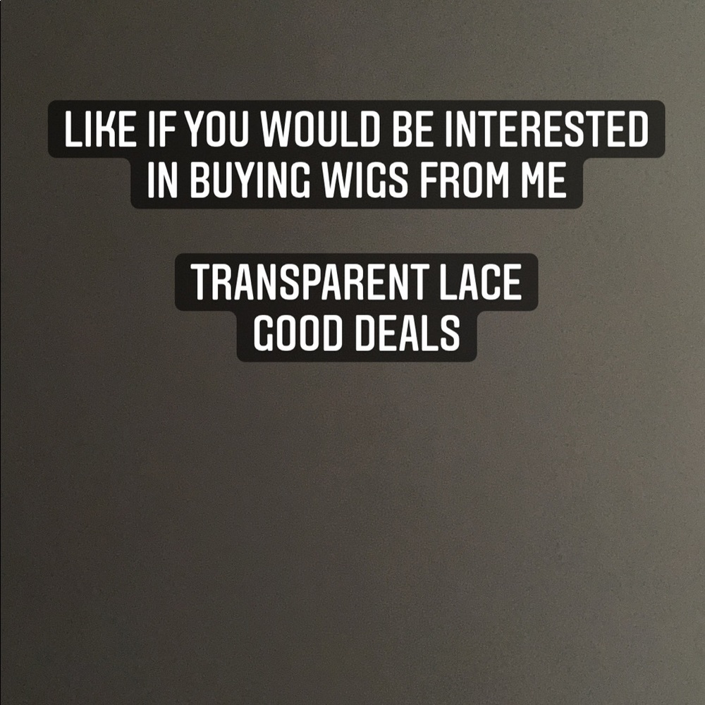 Transparent wigs for cheap